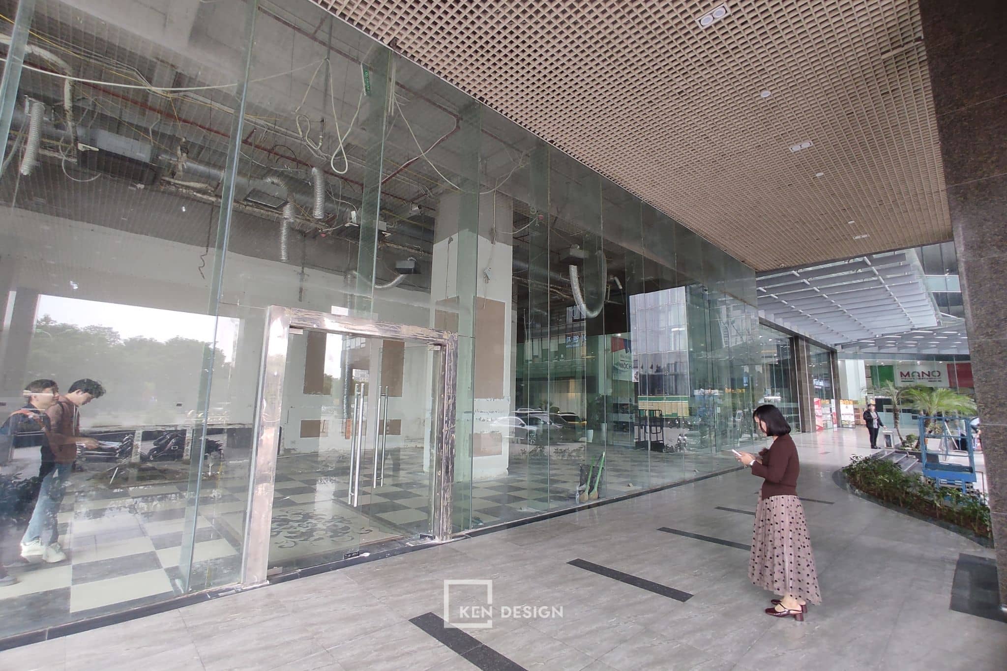 mặt bằng mô hình cafe coworking